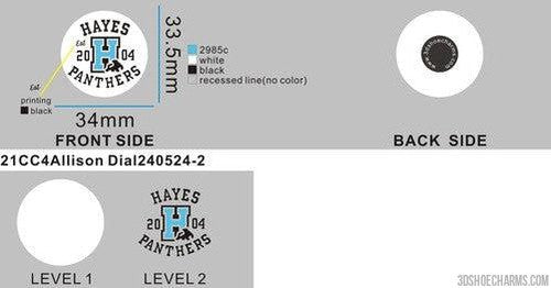 CUSTOM CHARMS 21CC4Allison Dial