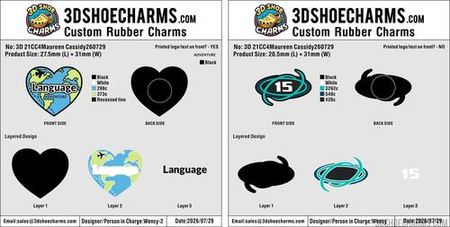 Custom Rubber Clog Charms - 20260805 - 21 -RE