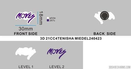 CUSTOM CHARMS 21CC4TENISHA MIEDEL