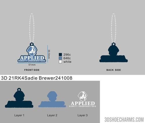 CUSTOM RUBBER KEYCHAIN 21RK4Sadie Brewer-Reorder