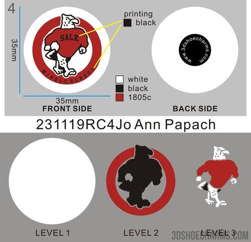 18-custom shoe charm-231119RC4Jo Ann Papach