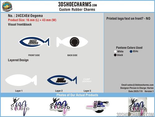 CUSTOM SHOE CHARMS - 24CC4Ed Oegema20250408