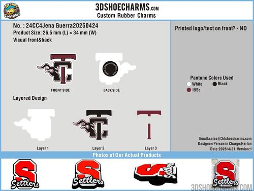 CUSTOM SHOE CHARMS -24CC4Jena Guerra0424