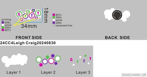 CUSTOM SHOE CHARMS - 24CC4Leigh Craig20240830