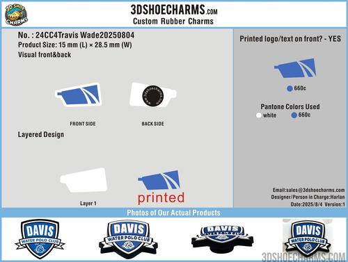 CUSTOM SHOE CHARMS - 24CC4Travis Wade20250804