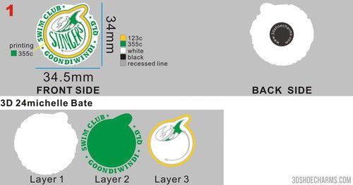 CUSTOM SHOE CHARMS - 24CC4michelle Bate20241012