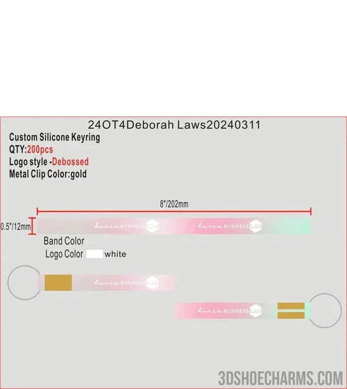 CUSTOM SILICONE KEYCHAIN - 24OT4DEBORAH LAWS20240311