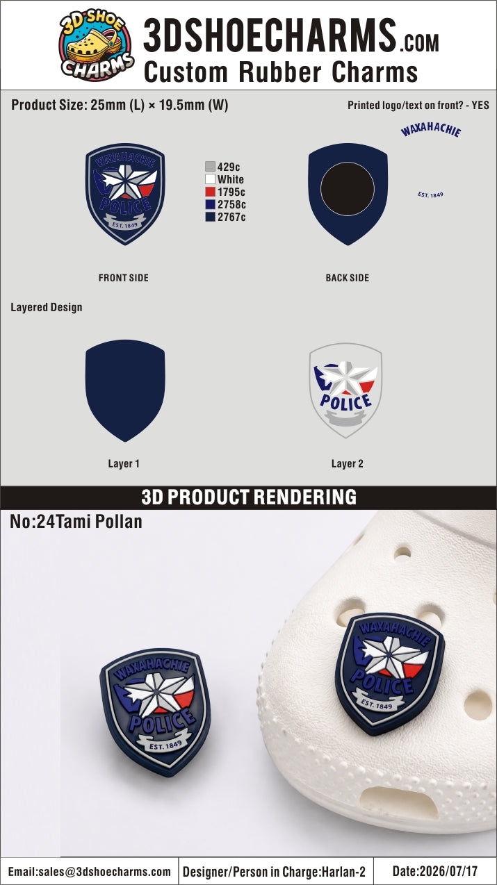 Custom Rubber Clog Charms - 20260919-24-re