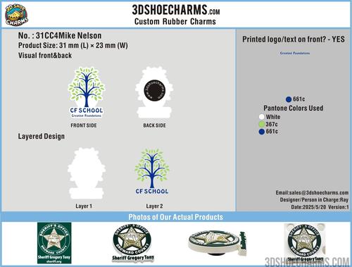 CUSTOM SHOE CHARMS-31CC4Mike Nelson250520
