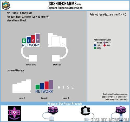Custom Silicone Straw Toppers-31ST4Abby Ma251008