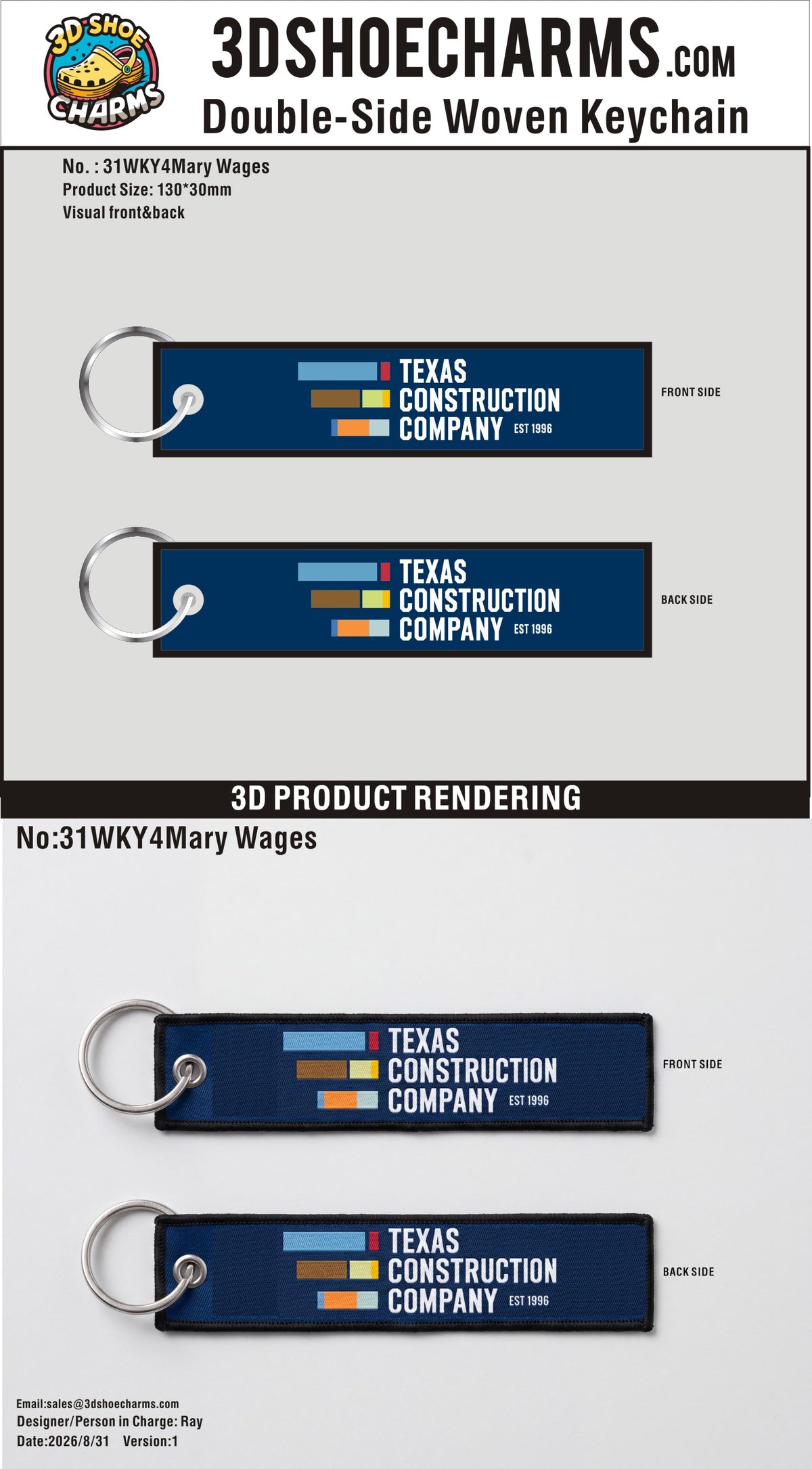 Custom Double-Sided Woven Flight Key Tag-20260905-31