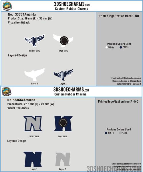 Custom Rubber Clog Charms- 33CC4Amanda251015