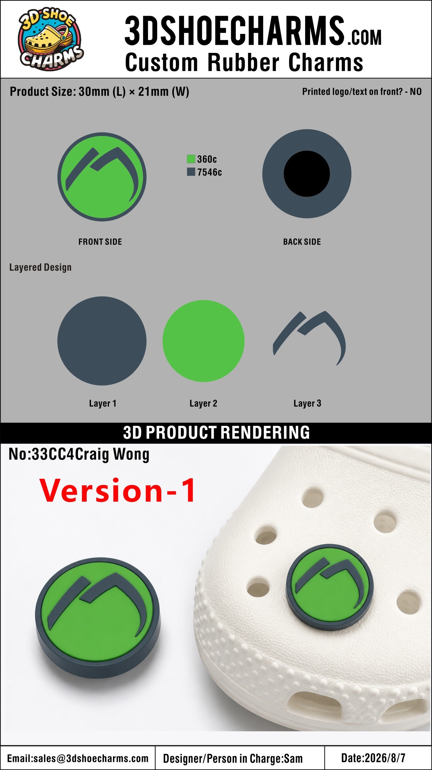 Custom Rubber Clog Charms - 20260814 - 33