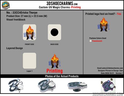 Custom UV Magic Clog Charms Printed - 20261026 -33