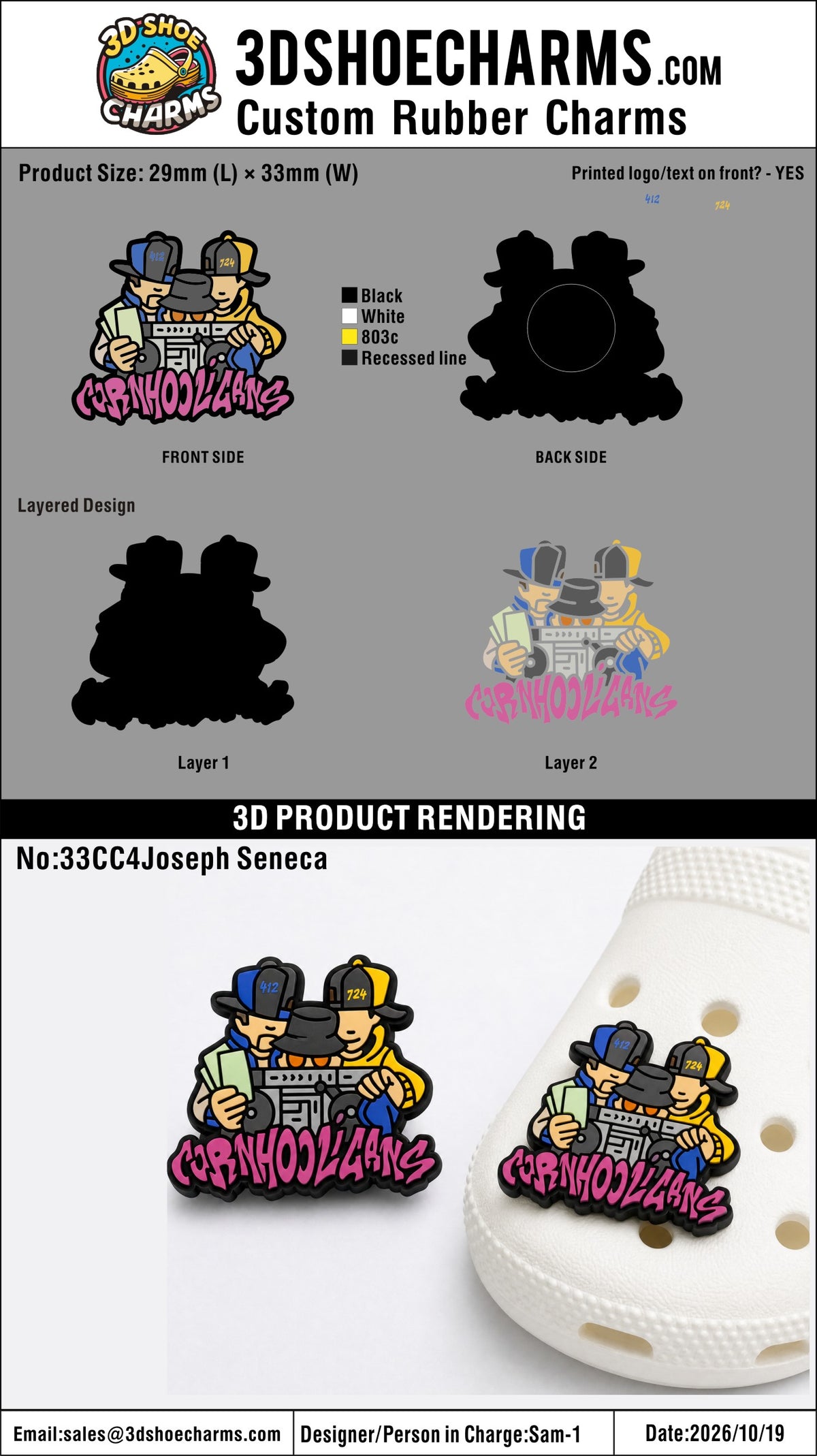 Custom 3D Rubber Clog Charms - 20261020 -33