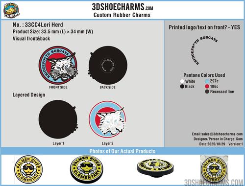 Custom Rubber Clog Charms - 33CC4Lori Herd251029