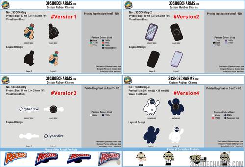 Custom Rubber Clog Charms - 33CC4Mary251114