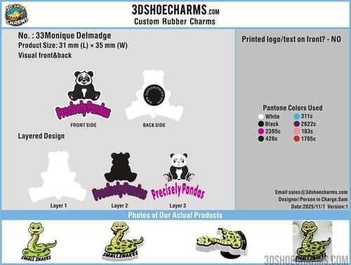 Custom Rubber Clog Charms - 33CC4Monique Delmadge251107