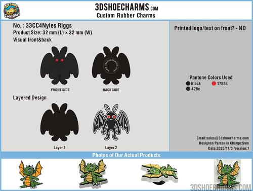Custom Rubber Clog Charms - 33CC4Nyles Riggs251103