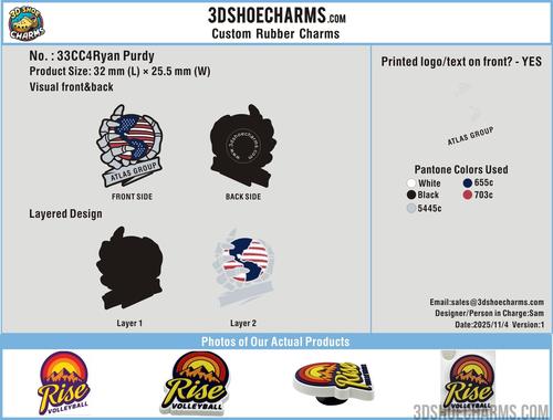 Custom Rubber Clog Charms - 33CC4Ryan Purdy251104