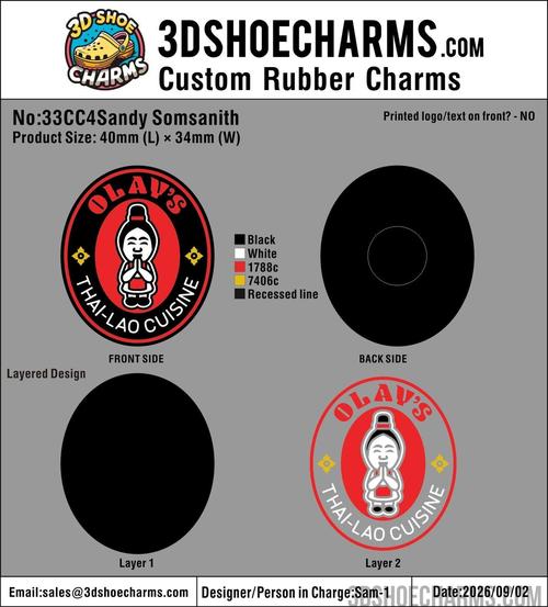 Custom Rubber Clog Charms - 20260903 - 33