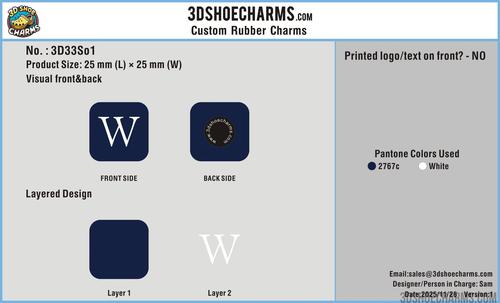 Custom Rubber Clog Charms - 33CC4So251126