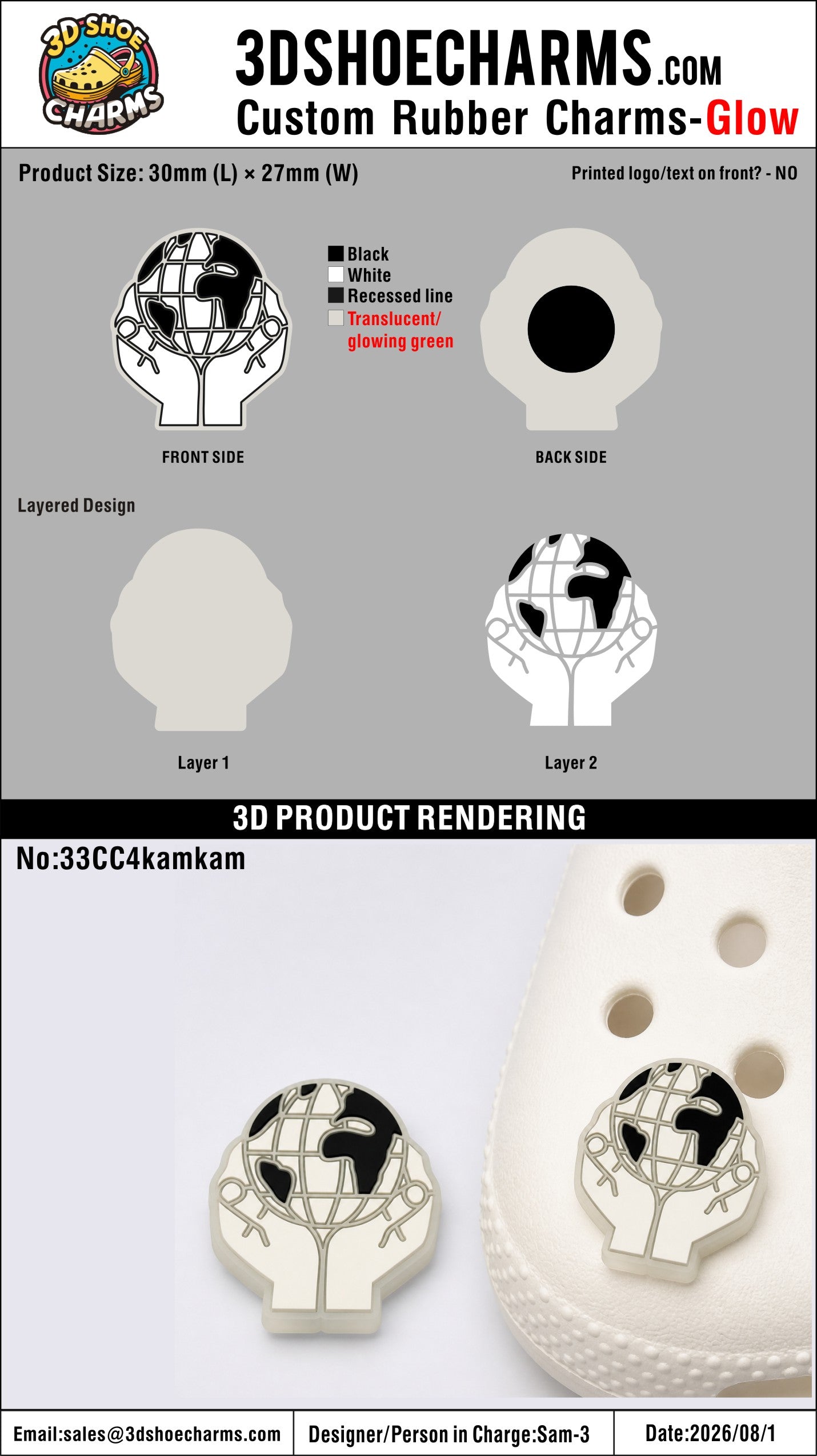 Glow-in-the-Dark Custom Clog Charms - 20260804 -33