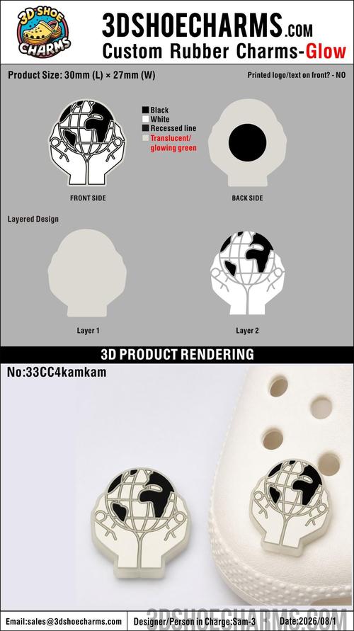 Glow-in-the-Dark Custom Clog Charms - 20260804 -33