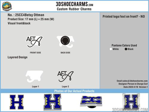 CUSTOM CLOG CHARMS - 25CC4Betsy Ottman250418