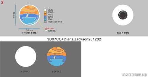 custom clog charm 07CC4Diane Jackson