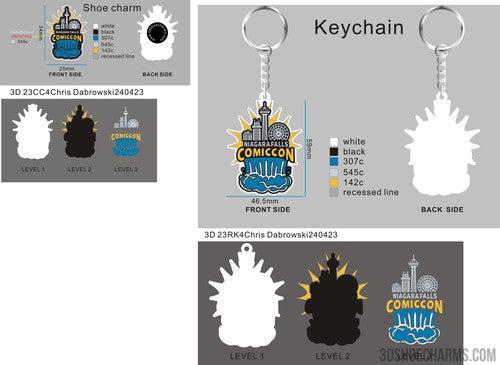 CUSTOM RUBBER KEYCHAIN/CUSTOM CHARMS-23RK/CC4Chris Dabrowski240423