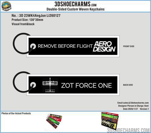 Custom Double-Sided Woven Flight Key Tag-260406-23