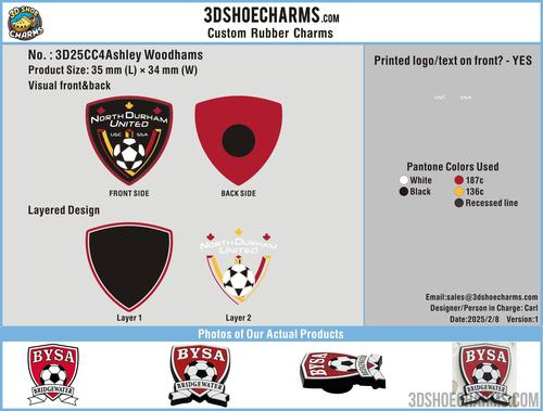 Custom Rubber Clog Charms-25CC4Ashley Woodhams