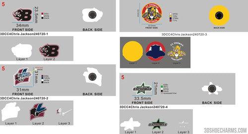 CUSTOM CLOG CHARM 07CC4Chris Jackson