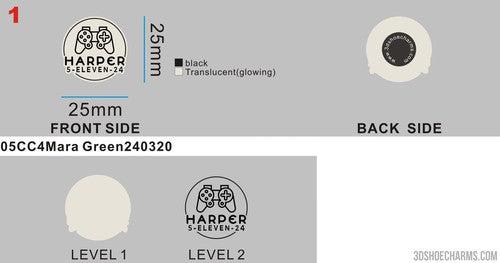 custom Silicone Wristband and glowing shoe charms-05SW4Mara Green240319