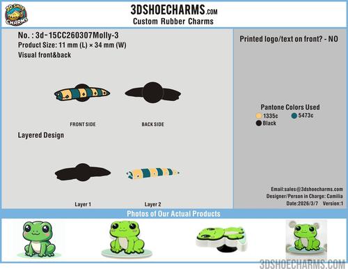 Custom Rubber Clog Charms 15CC260307Molly