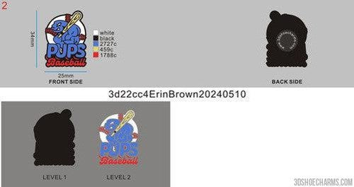 CUSTOM SHOE CHARMS-3d22cc4ErinBrown