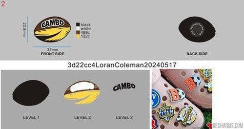 CUSTOM SHOE CHARMS-3d22cc4LoranColeman