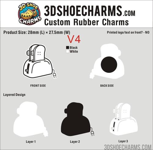 Custom Rubber Clog Charms-202608015-22-5