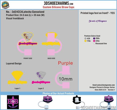 CUSTOM Silicone Straw Topper-24CC4Latecha Gonsoland20250331