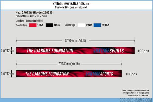 CUSTOM SILICONE WRISTBAND CA07SW4Hayden250530