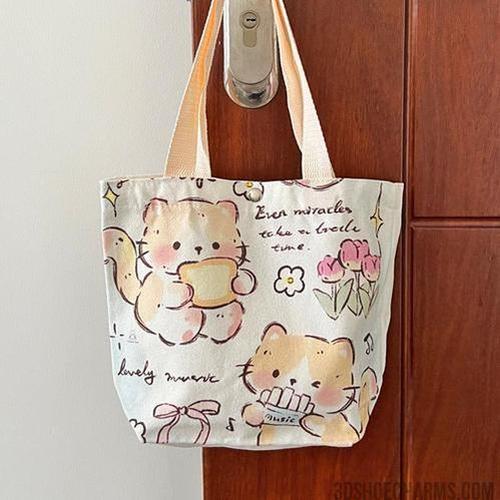 Custom Small Canvas Tote with Logo