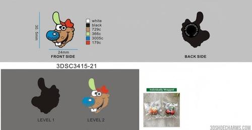 Custom Rubber Clog Charms - 20260703 - 21 -RE