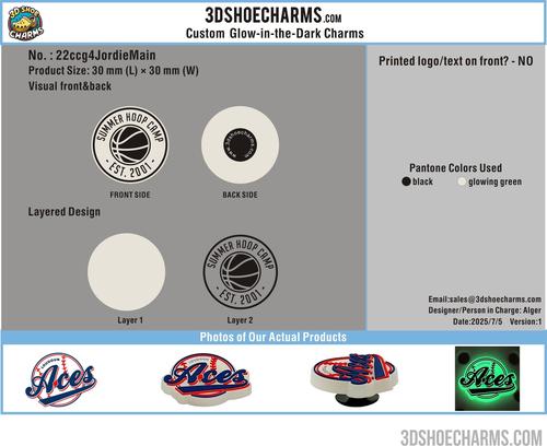 Rubber shoe Charm(glowing ) 3d22cc4JordieMain20250704