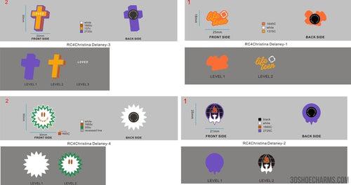 CUSTOM CLOG CHARMS - RC4Christina Delaney