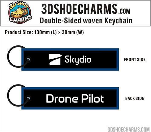 Custom Double-Sided Woven Flight Key Tag – 20260608-20