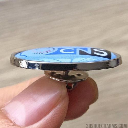 Custom Zinc Alloy Oval Badge with Doming