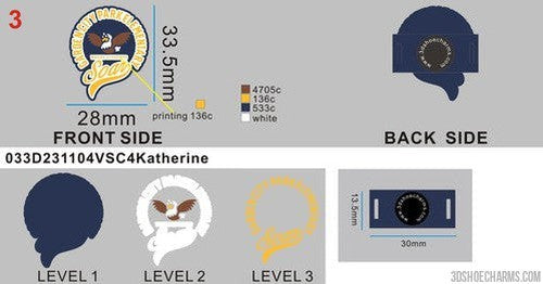 03-CUSTOM MULTIFUNCTION SHOE CHARMS - 3D240612VSC4Katherine