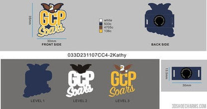 03-CUSTOM MULTIFUNCTION SHOE CHARMS - 3D240612VSC4Katherine