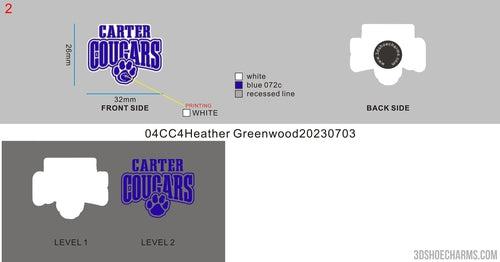 CUSTOM CLOG CHARMS - 04CC4Heather Greenwood